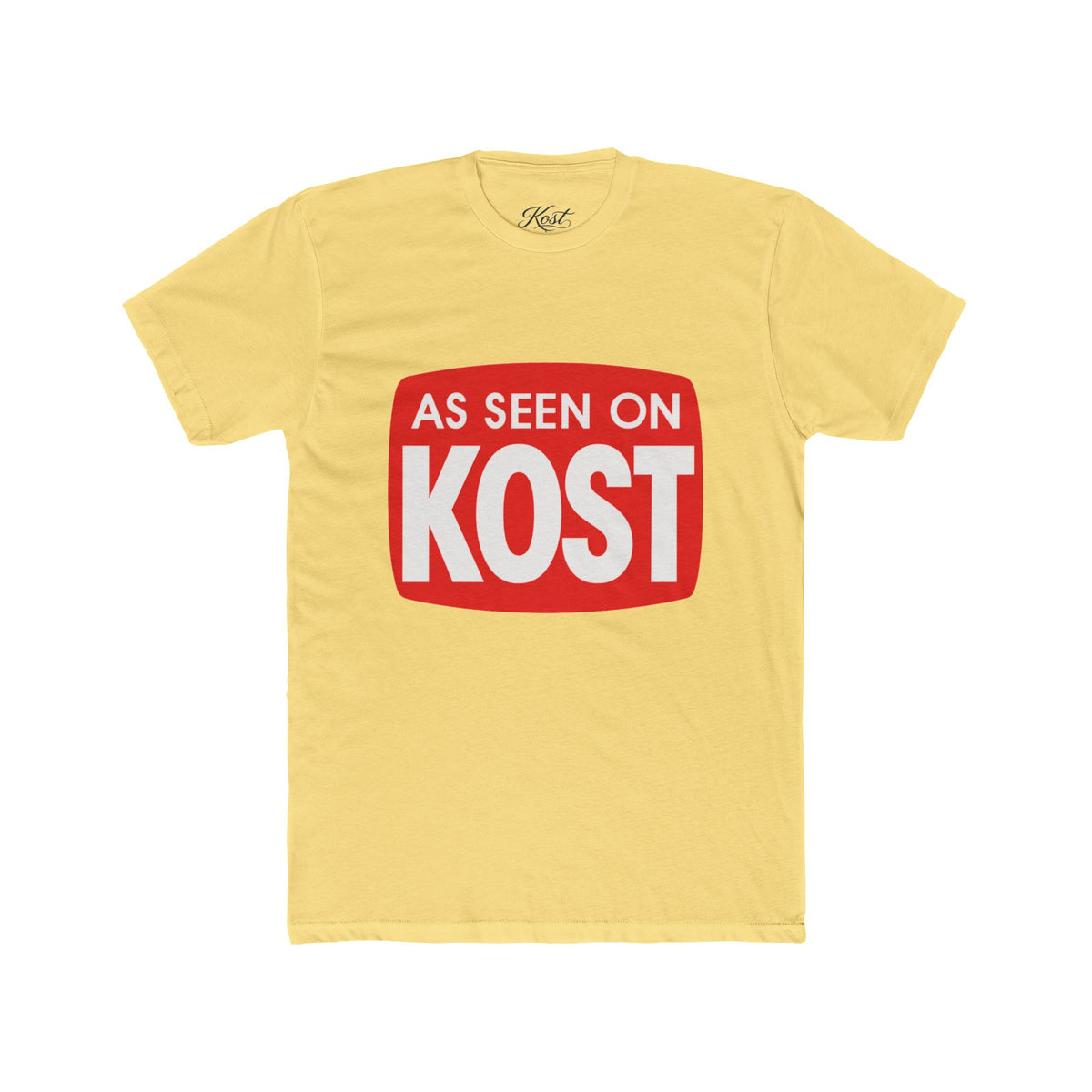 As Seen On KOST Tee — Retro Red Logo Graphic T‑Shirt