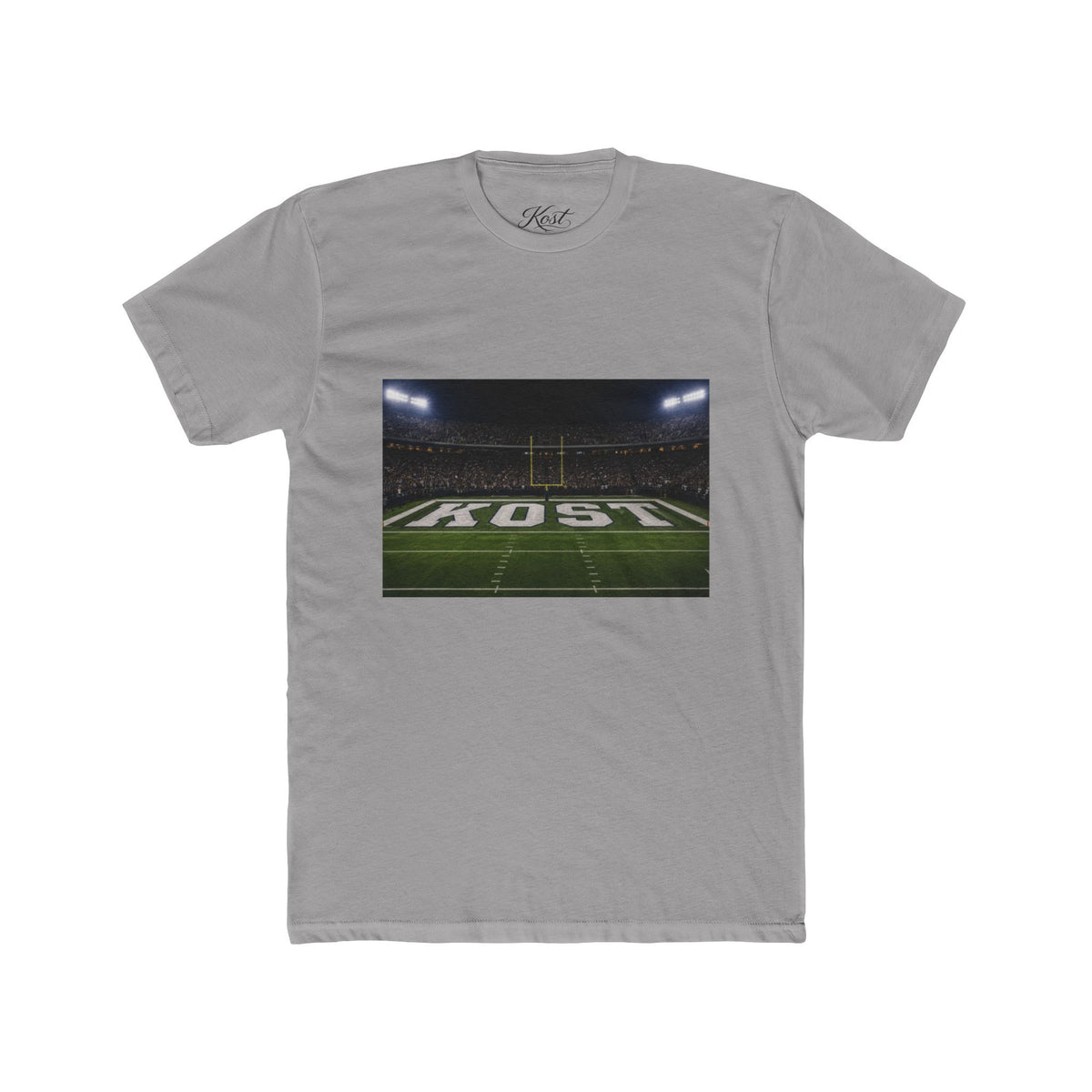 Football Stadium Field Photo Tee — 'KOST' Endzone Graphic