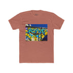 Graffiti 'KOST' Crew Tee — Urban Street Art Floral Graphic T-Shirt