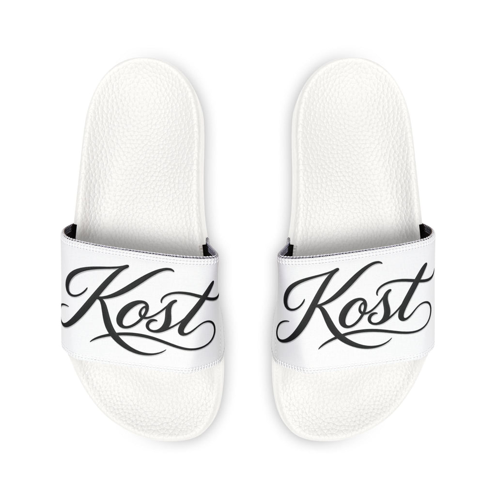 Men’s Removable-Strap Sandals with Custom Script Design