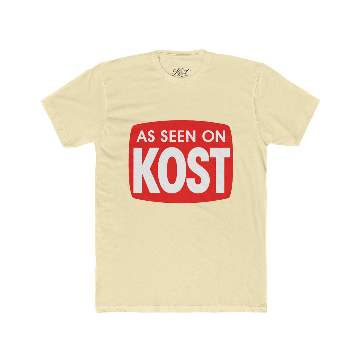 As Seen On KOST Tee — Retro Red Logo Graphic T‑Shirt
