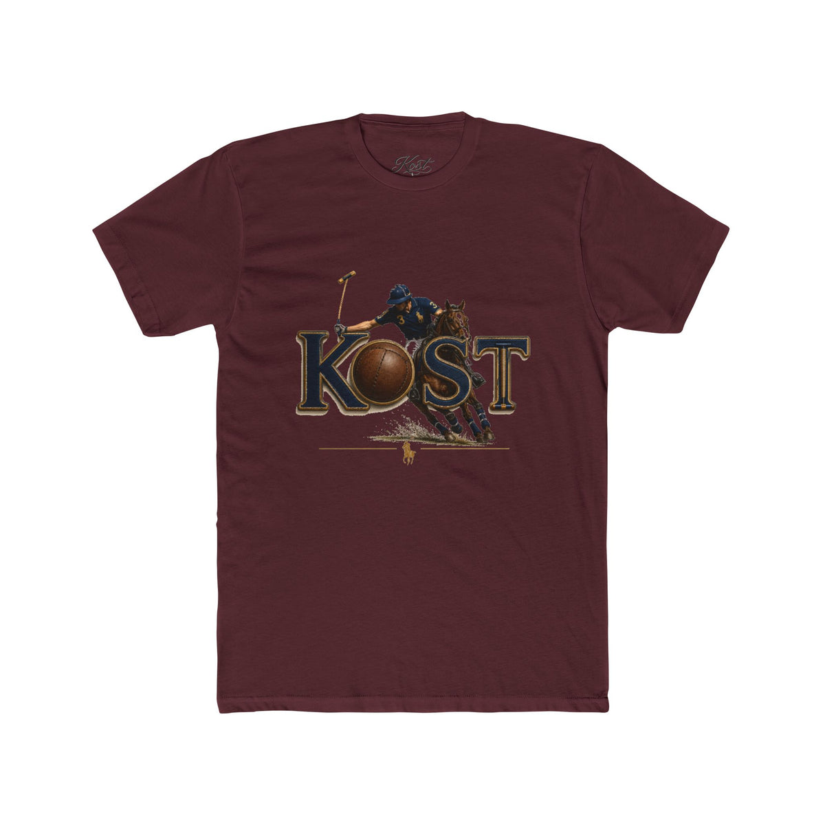 Polo Player 'KOST' Graphic Tee — Vintage Equestrian Polo Shirt