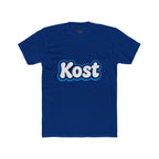 Kost Retro Bubble Logo Tee — White Cotton Crewneck