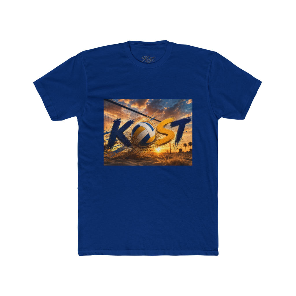 KOST Sunset Palm Tee — Vintage Radio Call Letters Beach T-Shirt