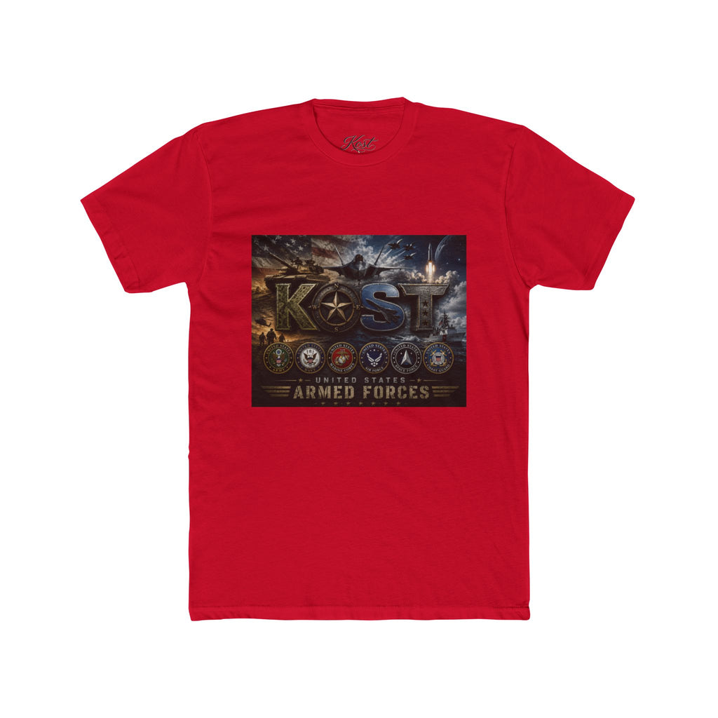 Armed Forces Tribute Tee — KOST Military Pride Crew Shirt