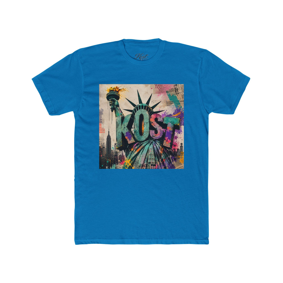 KOST Statue of Liberty Graphic Tee – Colorful NYC Street Art T-Shirt
