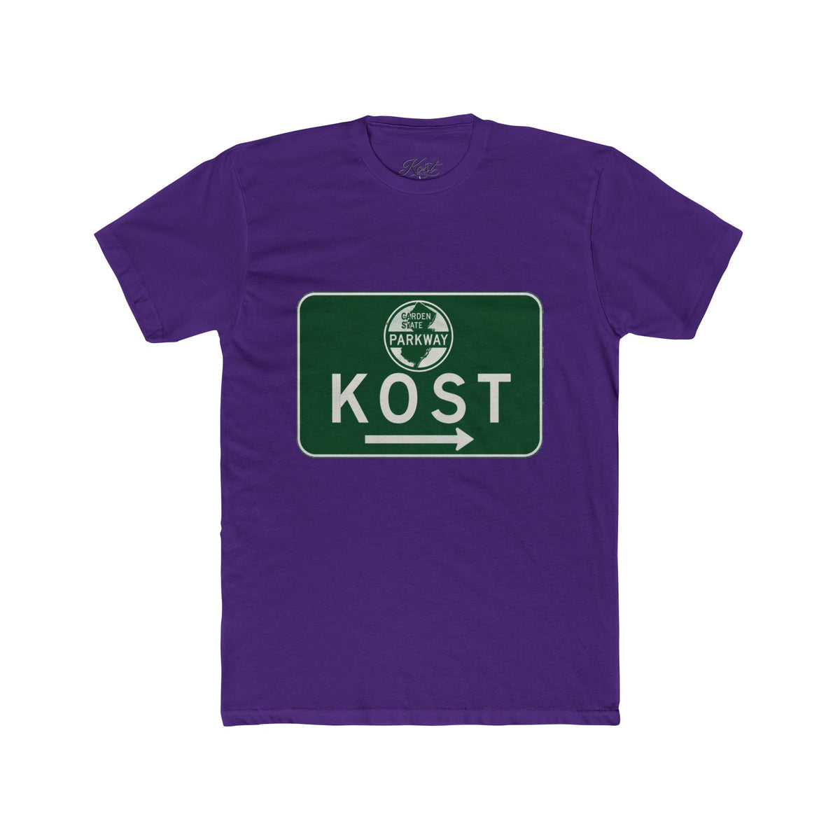 Kost Parkway Road Sign T‑Shirt — Retro Green Route Graphic Tee