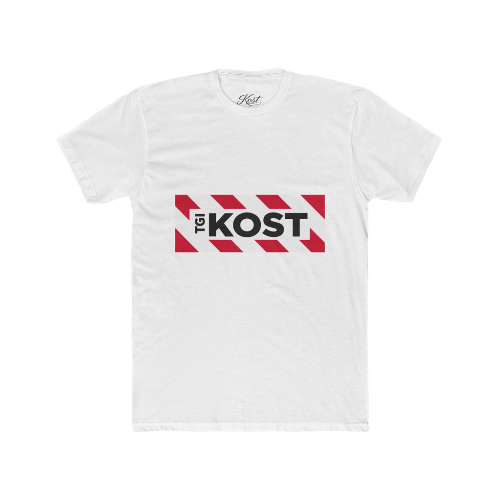 Crew Tee — Bold "The KOST" Stripe Logo Shirt