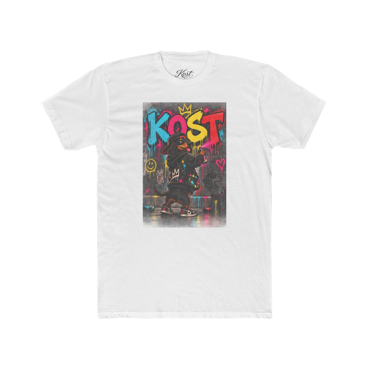 Graffiti Skate Tee — "Kost" Street Art Graphic T-Shirt