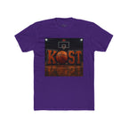 Basketball Court Graphic Tee — 'KOST' Logo with Basketball