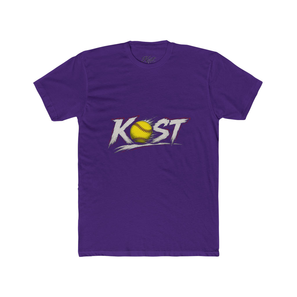 Softball 'KAST' Graphic Tee — Retro Distressed Softball Design