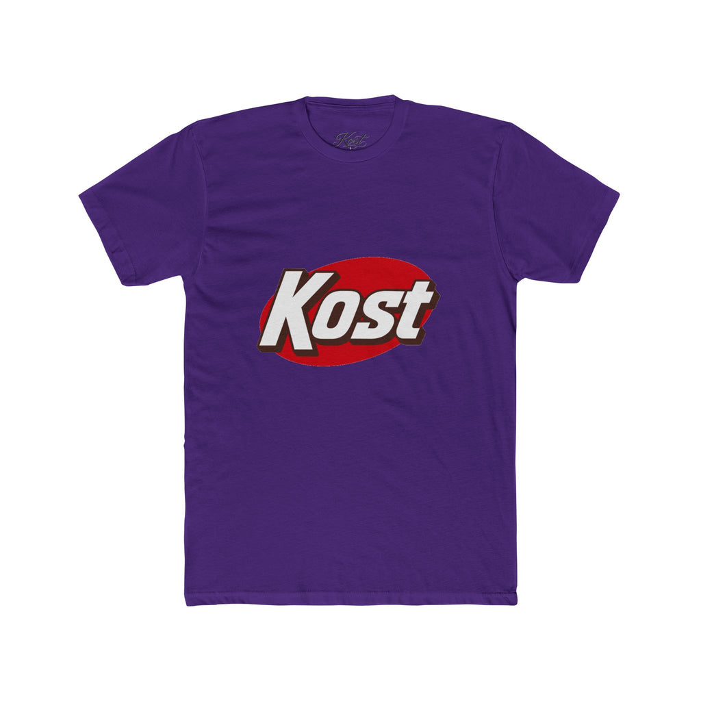 Kost Logo Tee — Retro Red Oval Graphic Cotton T‑Shirt