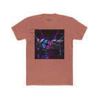 KOSY Neon Geometric Graphic T-Shirt
