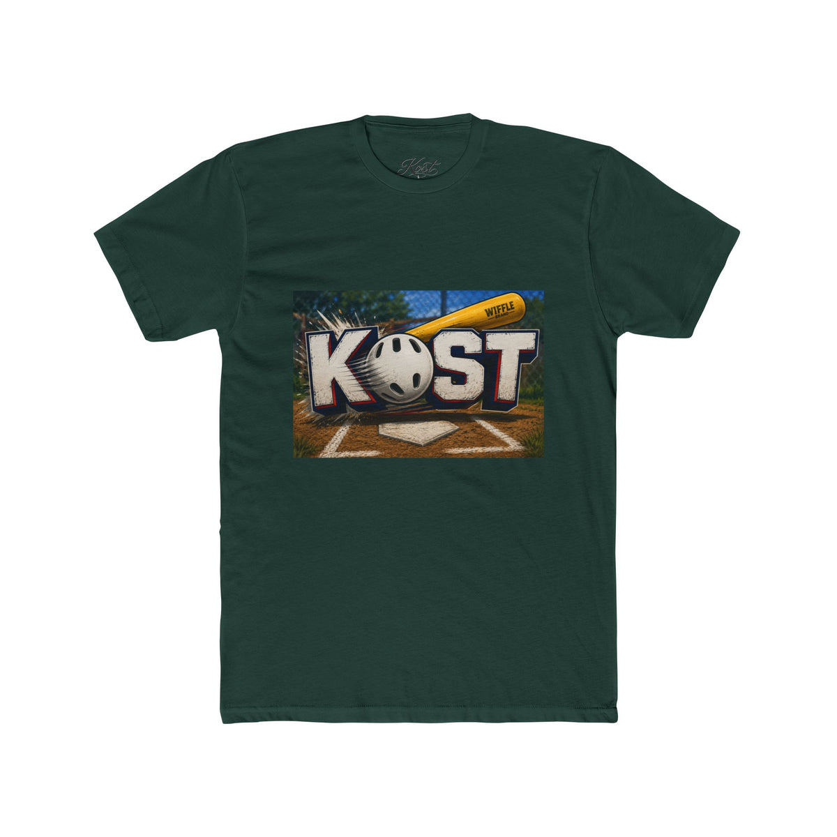 Kickball Crew Tee — "KOST" Graphic Baseball & Bat Design