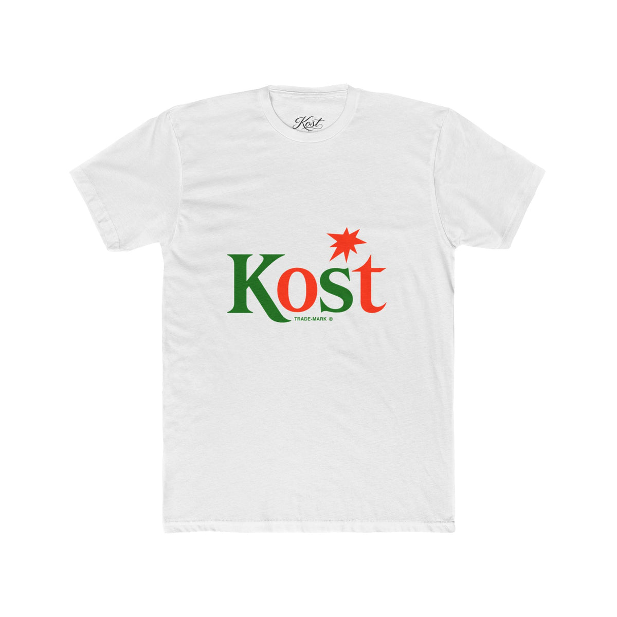 Kost Logo Tee — Retro Green & Red Graphic T-Shirt