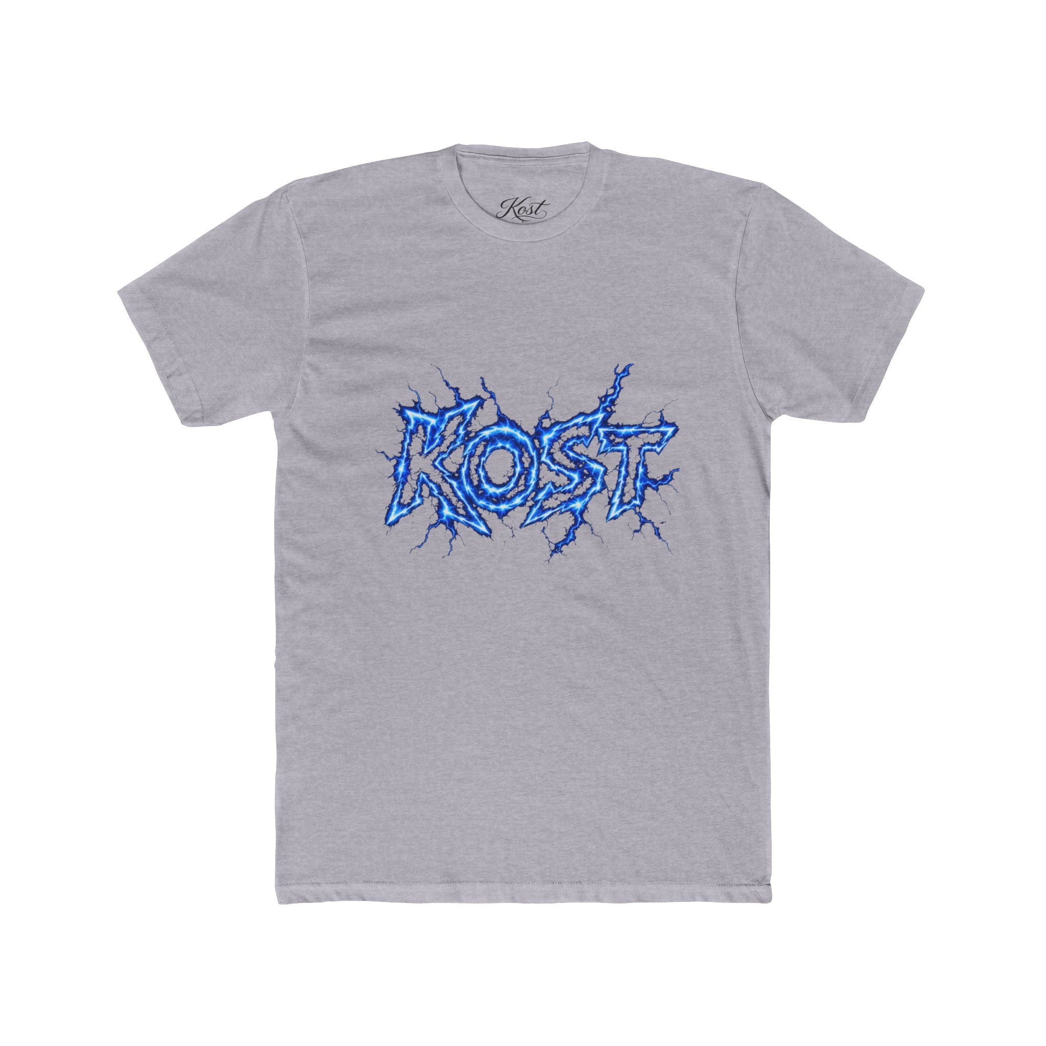 Kost Lightning Graphic Tee — Blue Electric Logo T-Shirt