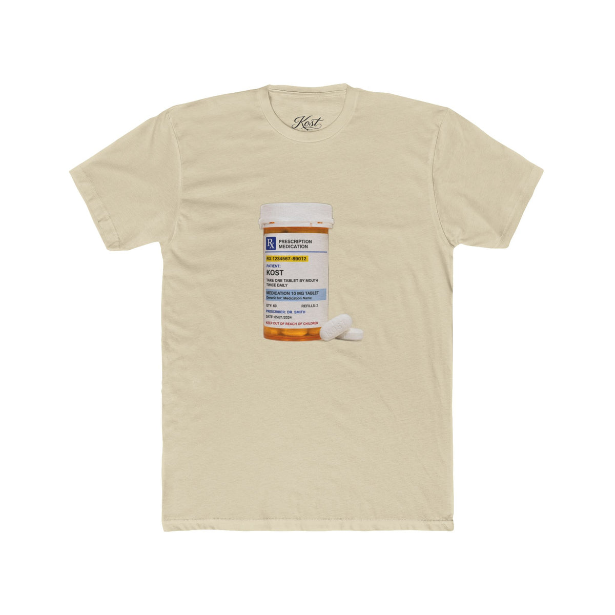 Prescription Pill Bottle Graphic T-Shirt