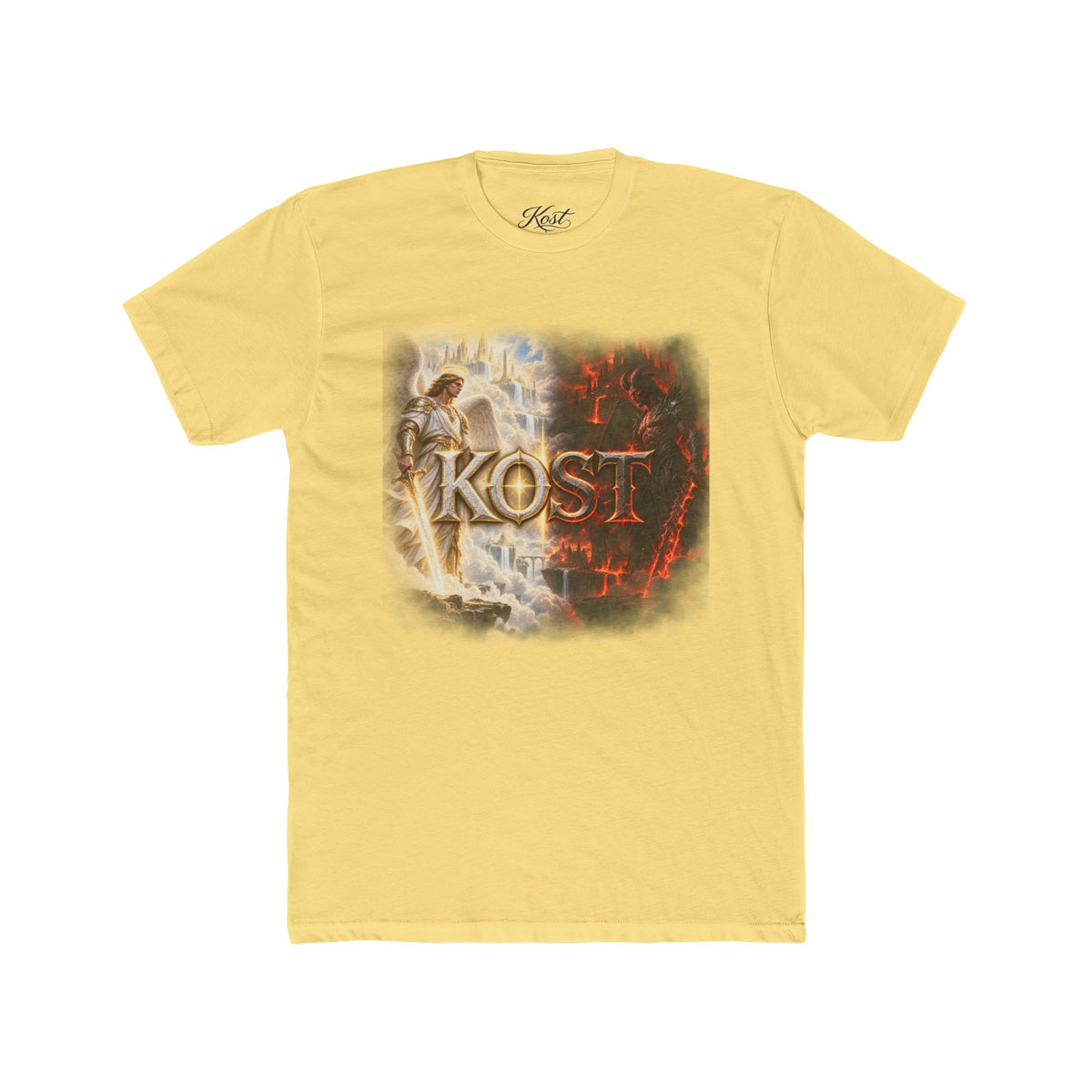 Angel vs Demon Graphic Tee — "KOST" Fantasy Battle T-Shirt