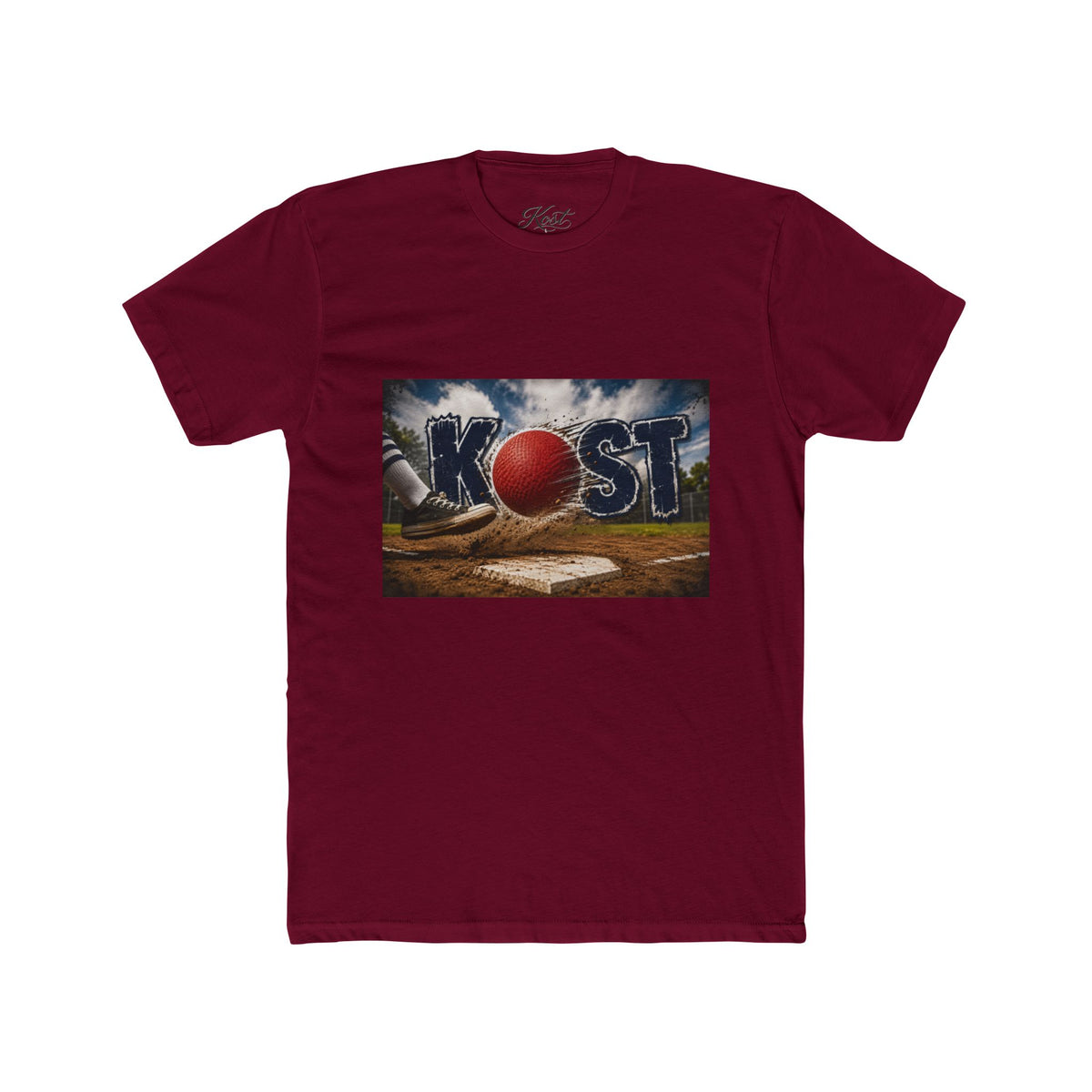 Baseball Field Graphic Tee — 'KOST' with Red Ball