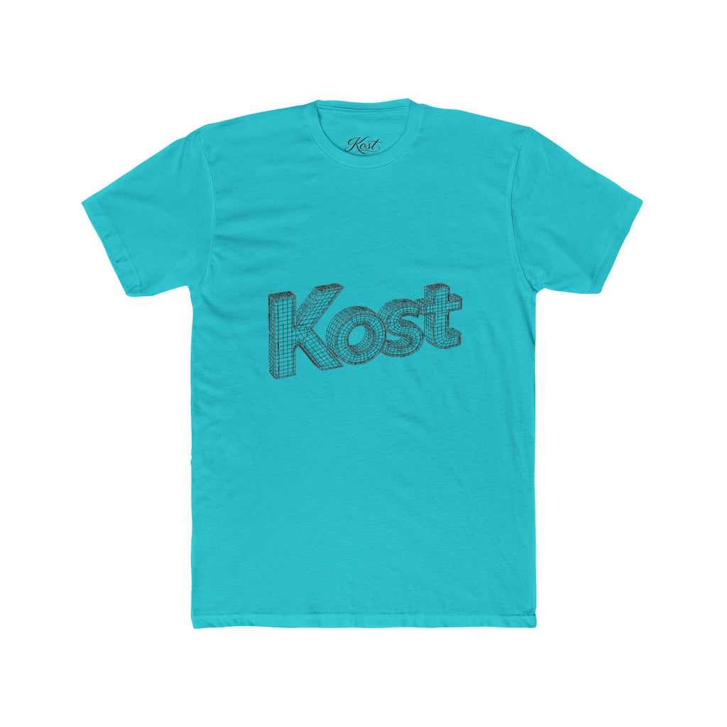 Kost 3D Script Tee — Vintage Wireframe Logo T-Shirt