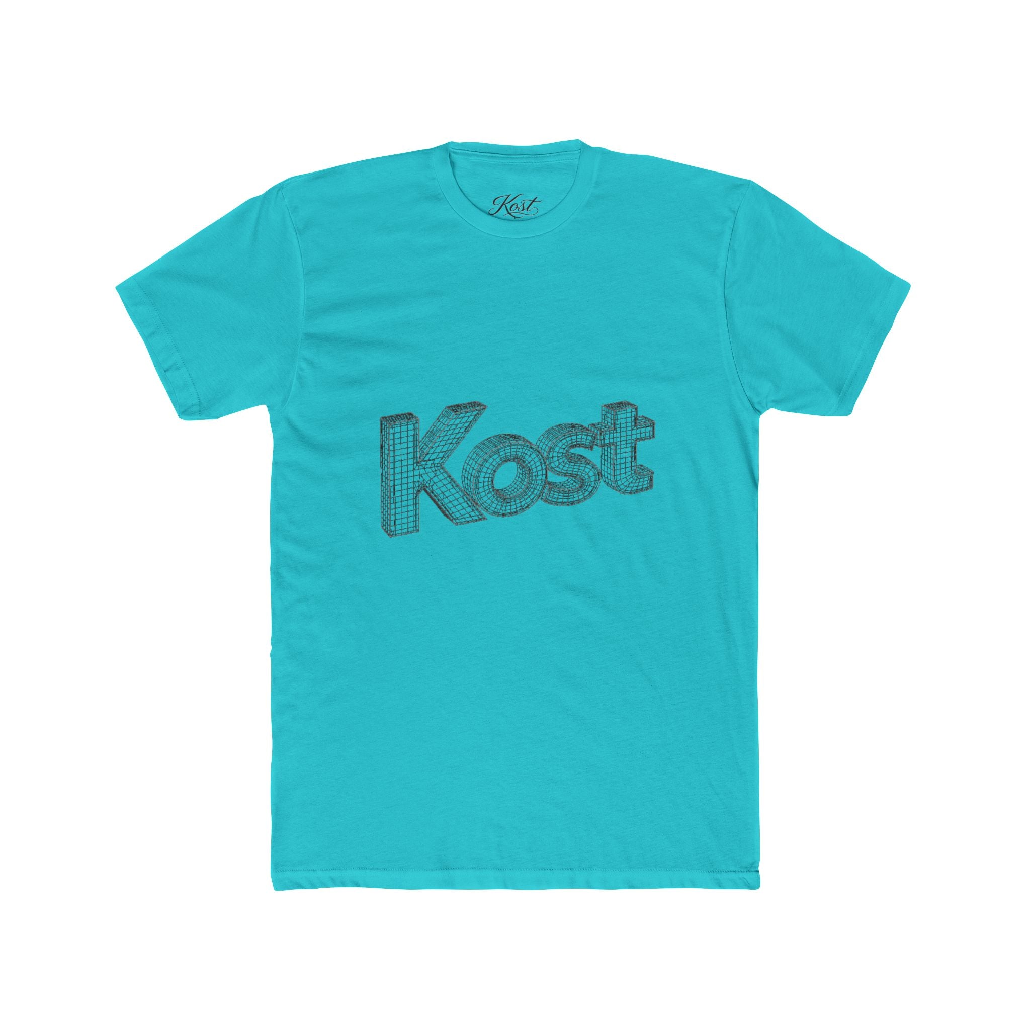 Kost 3D Script Tee — Vintage Wireframe Logo T-Shirt
