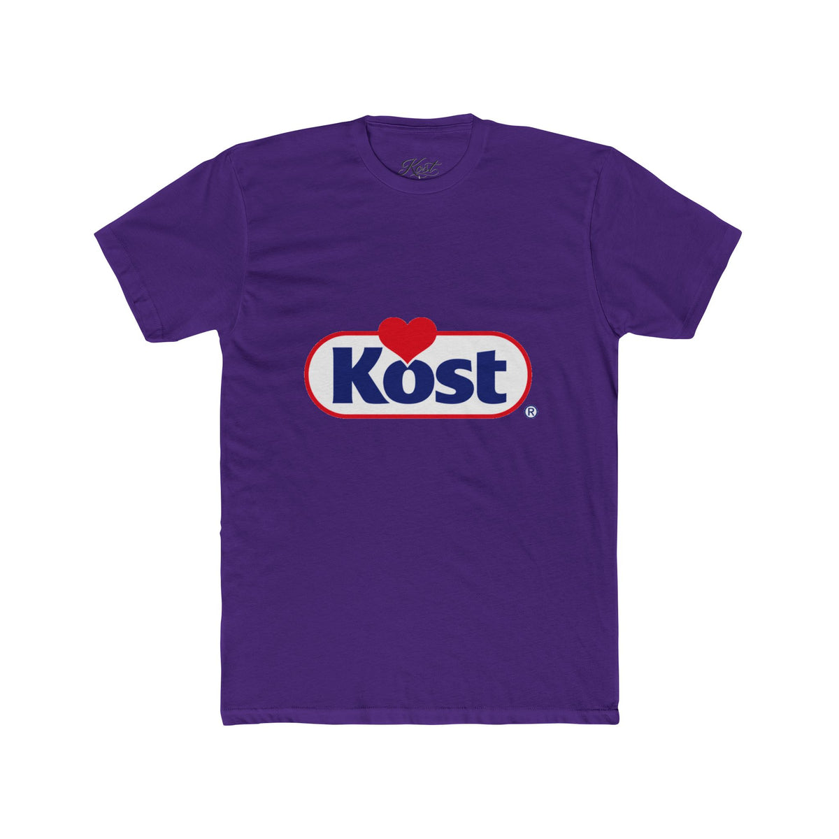 Kost Logo Heart Graphic Tee — Retro Brand-Inspired Cotton T-Shirt