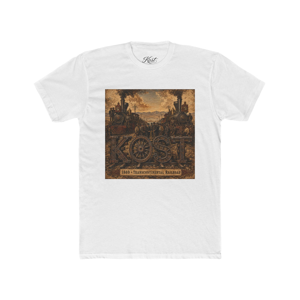 Vintage Rustic 'KOST' Graphic Tee — Industrial Steampunk Art Shirt