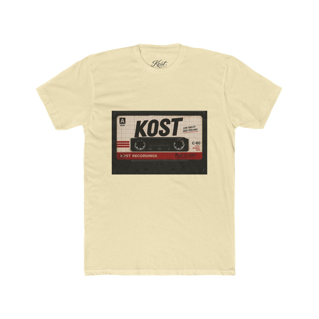 Retro Cassette Tape Tee — "KOST" Vintage Music T-Shirt