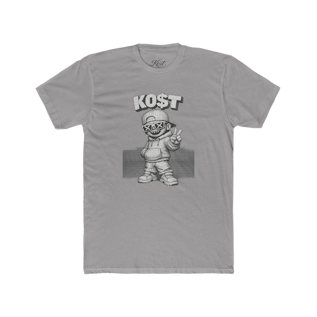 KOST Street Character Tee — Retro Hip-Hop Skull Graphic T-Shirt