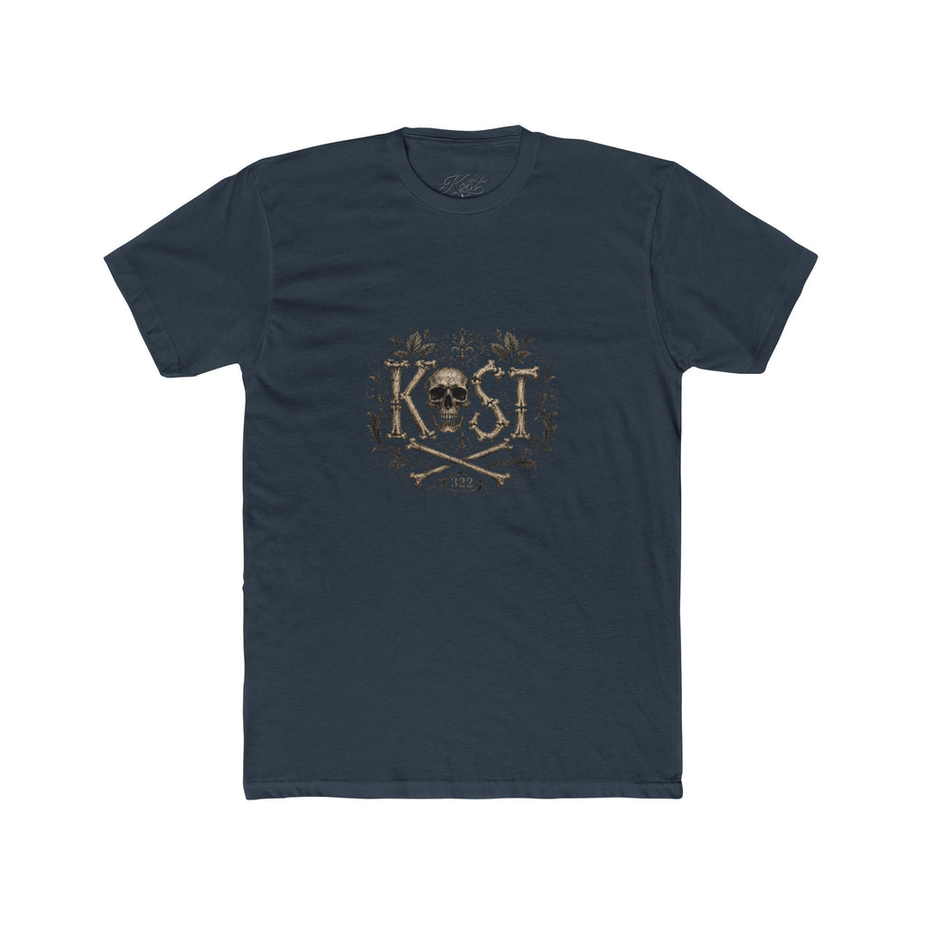 Skull & Crossbones Floral Crew Tee - KOST Vintage Graphic T-Shirt