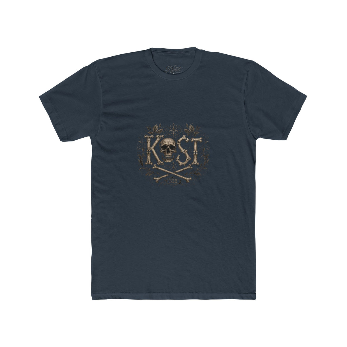Skull & Crossbones Floral Crew Tee - KOST Vintage Graphic T-Shirt