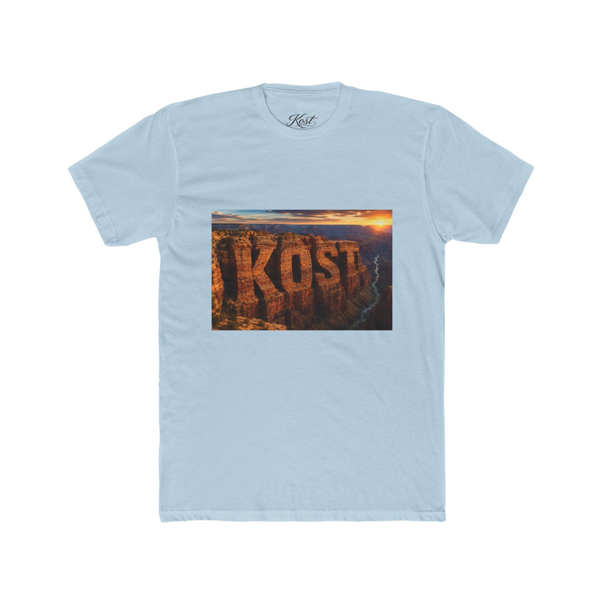 KOST Canyon Landscape Tee — Scenic Sunset Photo Graphic T-Shirt