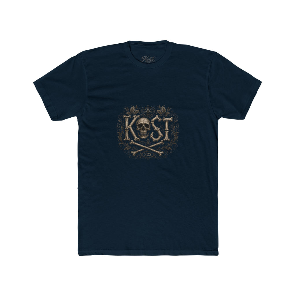 Skull & Crossbones Floral Crew Tee - KOST Vintage Graphic T-Shirt