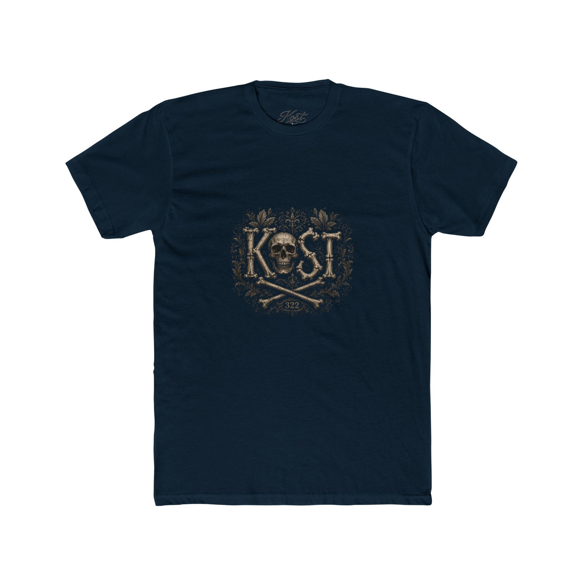 Skull & Crossbones Floral Crew Tee - KOST Vintage Graphic T-Shirt