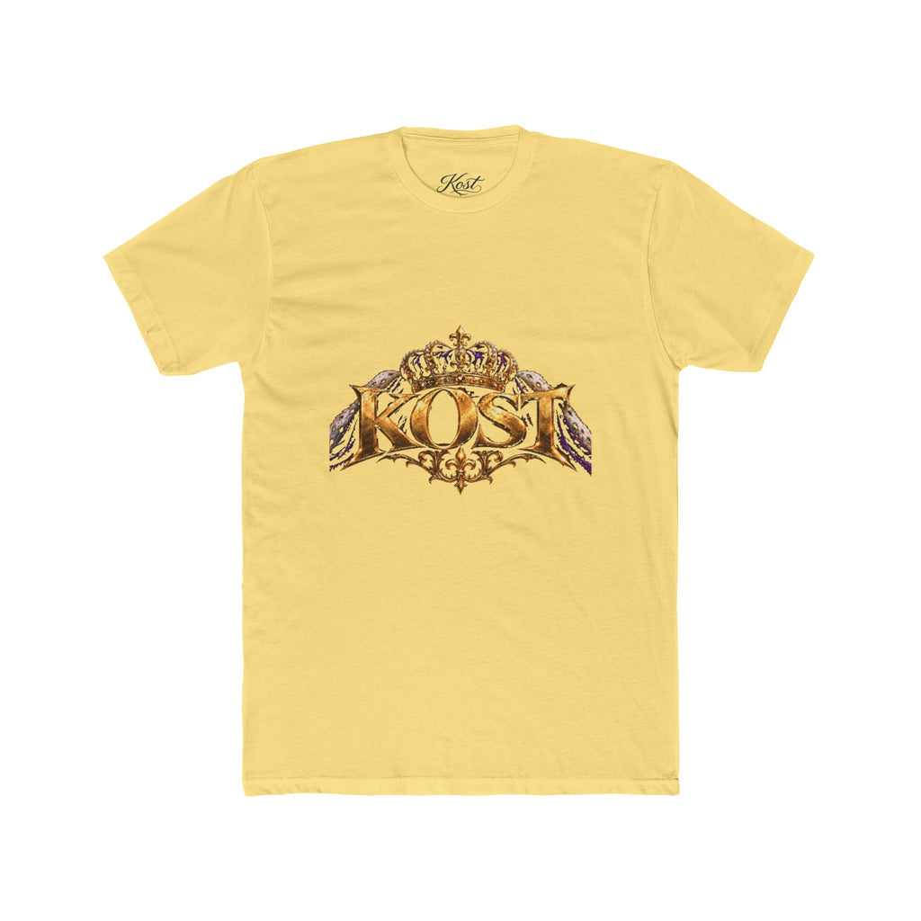 KOST Crown Logo T‑Shirt — Vintage Gold Crest Graphic Tee