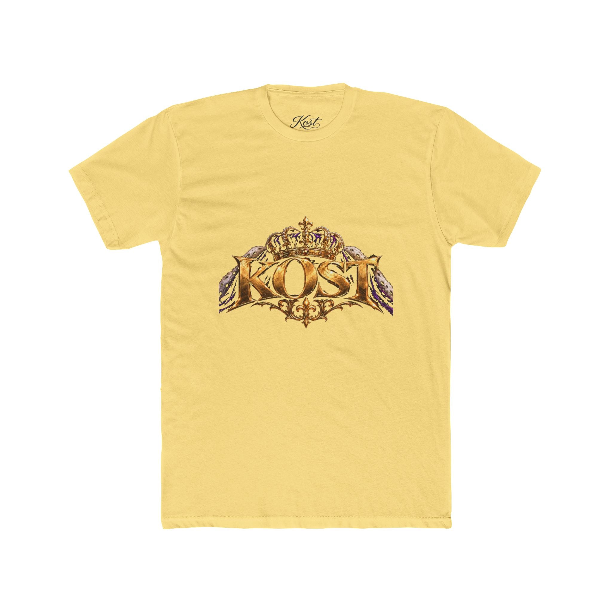 KOST Crown Logo T‑Shirt — Vintage Gold Crest Graphic Tee