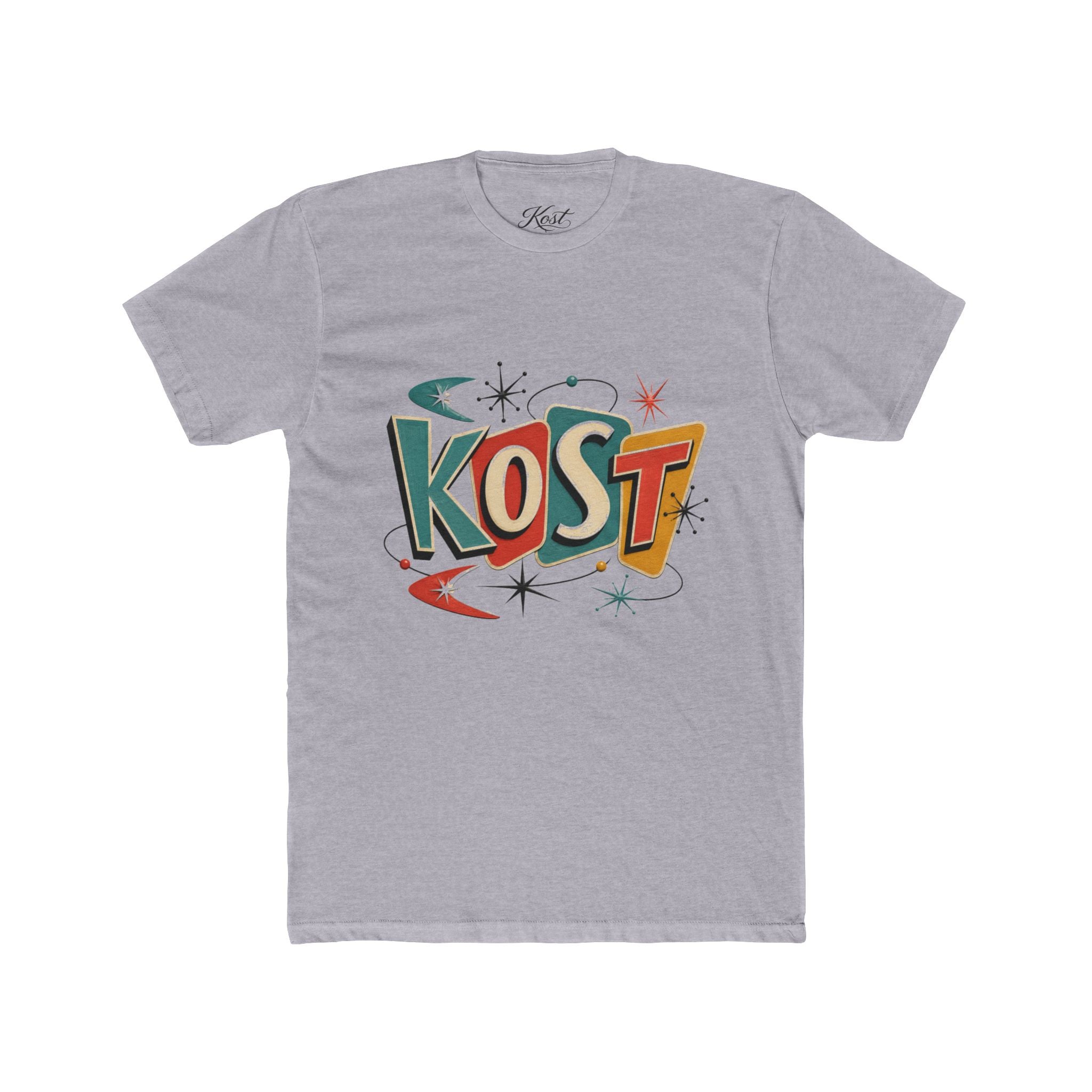 KOST Retro Vintage Logo Tee — 1950s Atomic Mid-Century Graphic T-Shirt