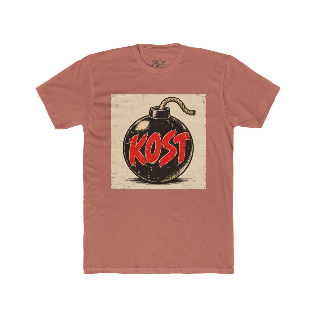 Bomb Graphic T‑Shirt — "KOST" Retro Punk Logo Tee