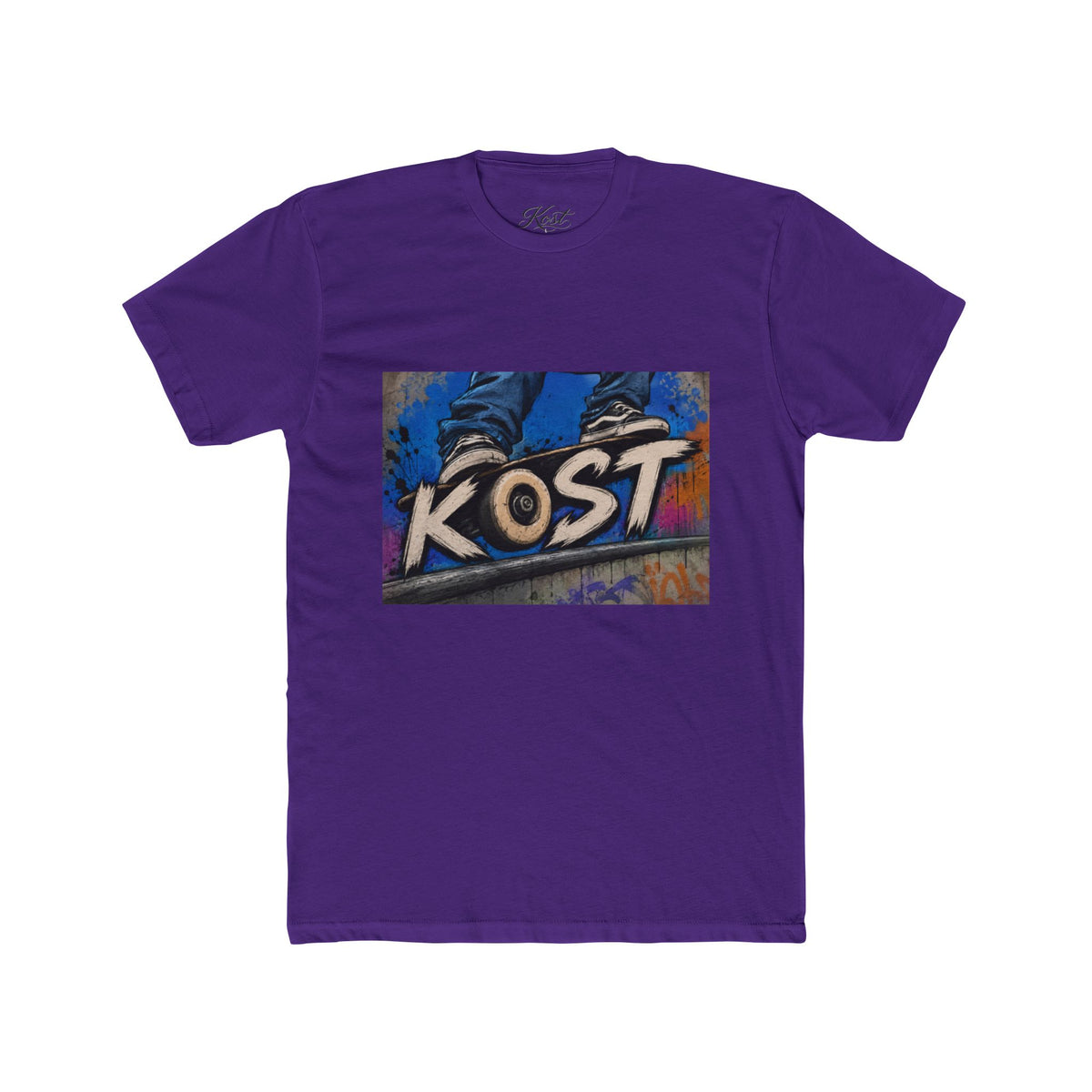 Kost Skateboard Graphic Tee — Retro Street Art Skate T-Shirt