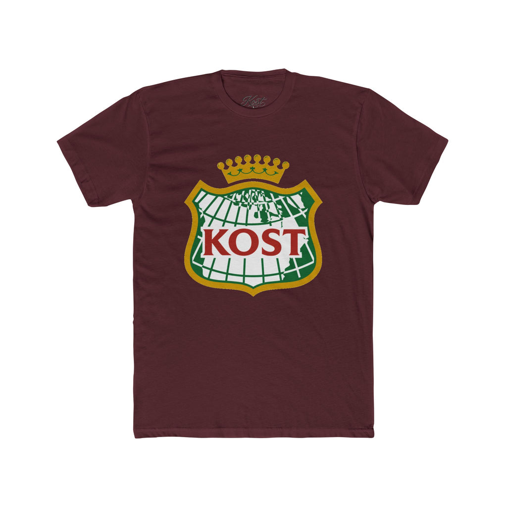 KOST Crest T‑Shirt — Vintage Crowned Globe Logo Tee