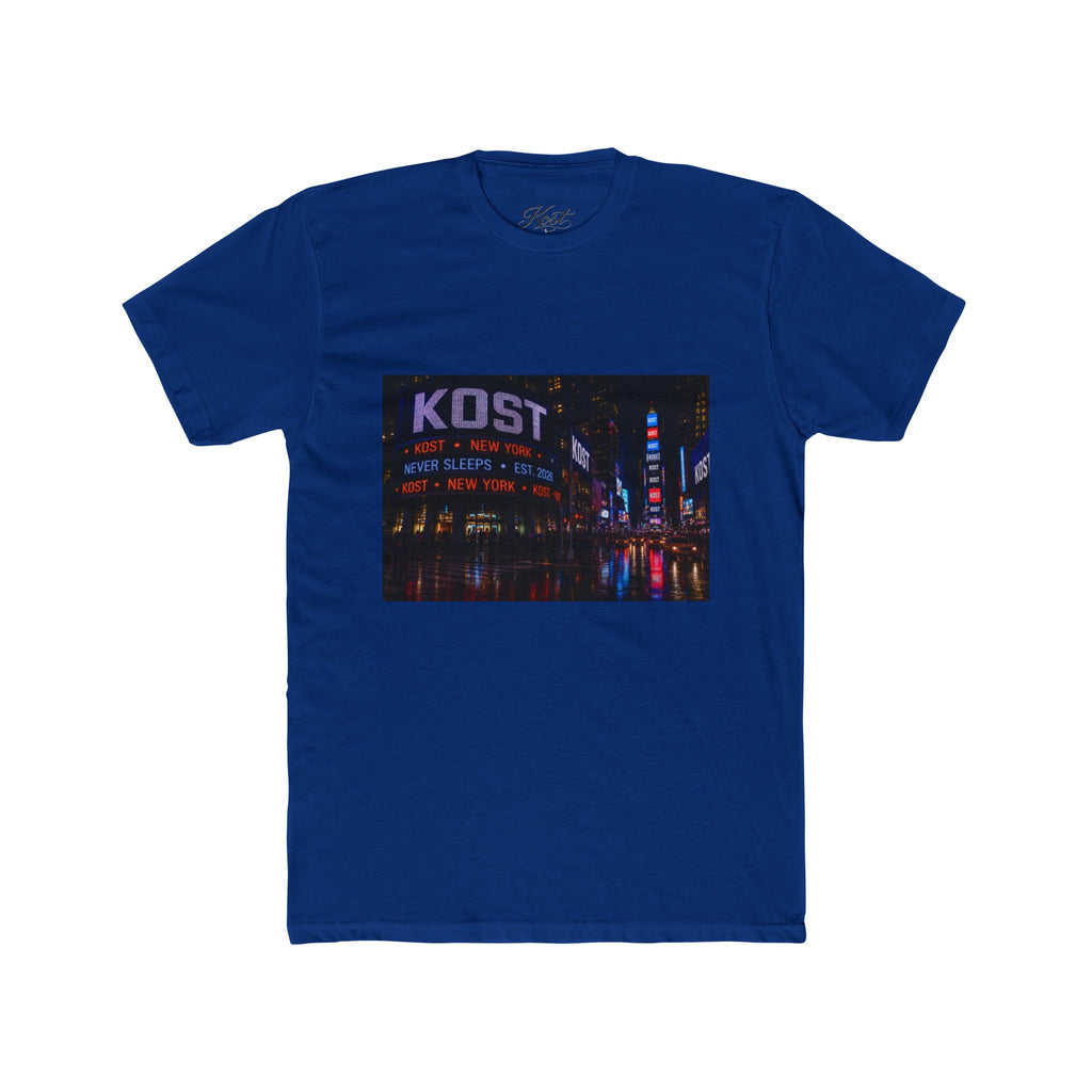 KOST Neon City Crew Tee — Retro Nightscape Graphic T‑Shirt