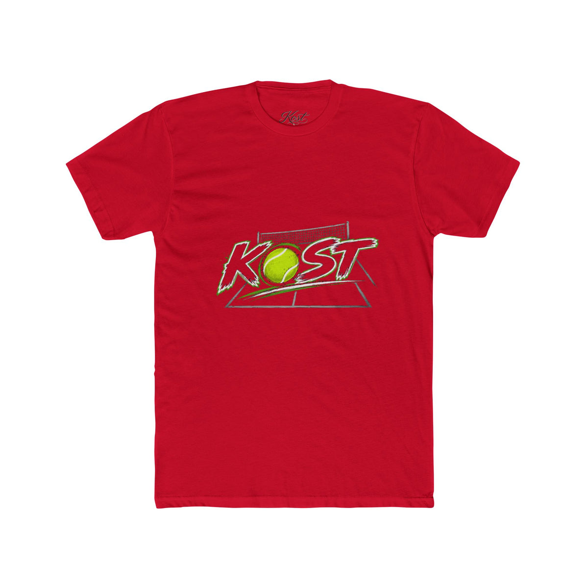 Tennis Tee — 'KOST' Graphic Cotton Crew Shirt