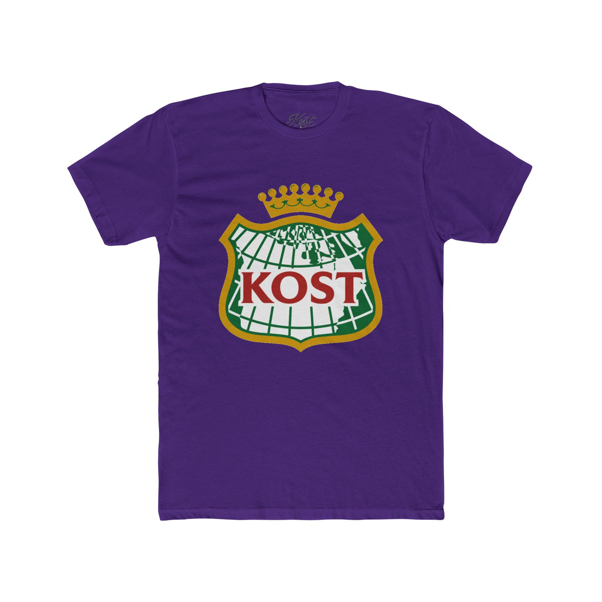 KOST Crest T‑Shirt — Vintage Crowned Globe Logo Tee