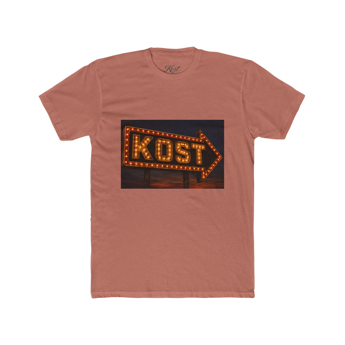 KOST Marquee Arrow Tee — Vintage Neon Sign Graphic T-Shirt