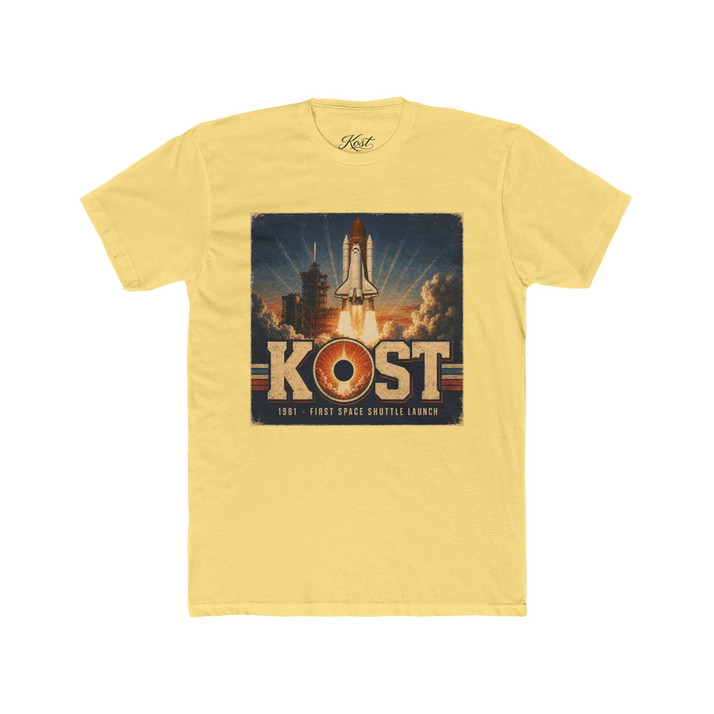 KOST Space Shuttle Retro Tee — Vintage Rocket Launch Graphic T-Shirt