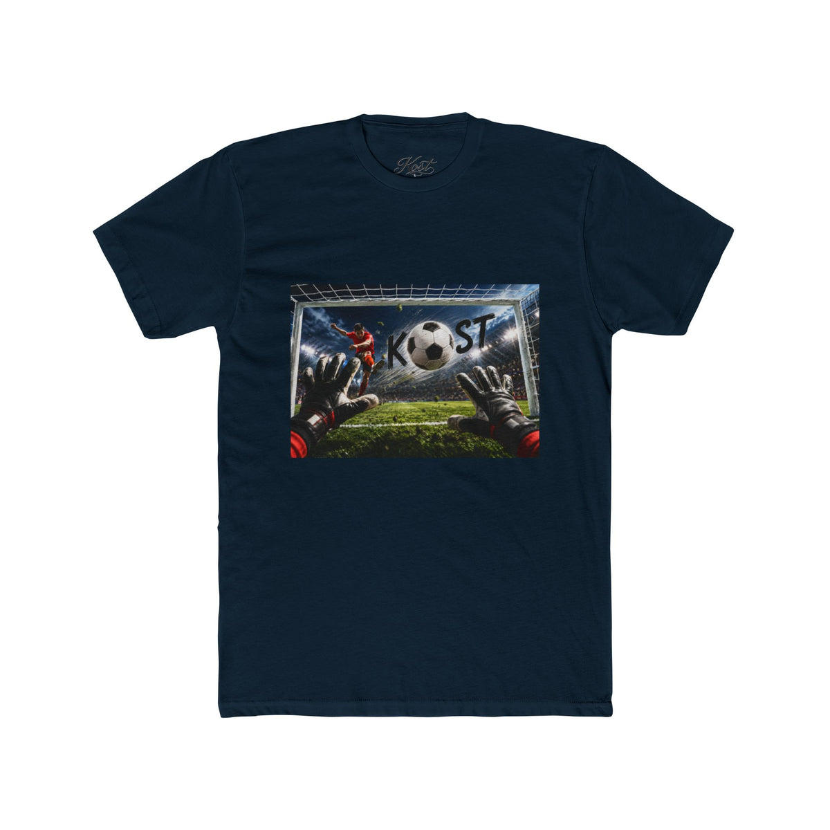 Soccer Goalkeeper Save T-Shirt — Action Soccer Scene Tee