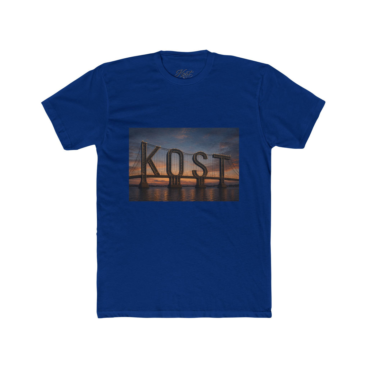 Kost Bridge Sunset Tee — Scenic Photo Graphic T-Shirt