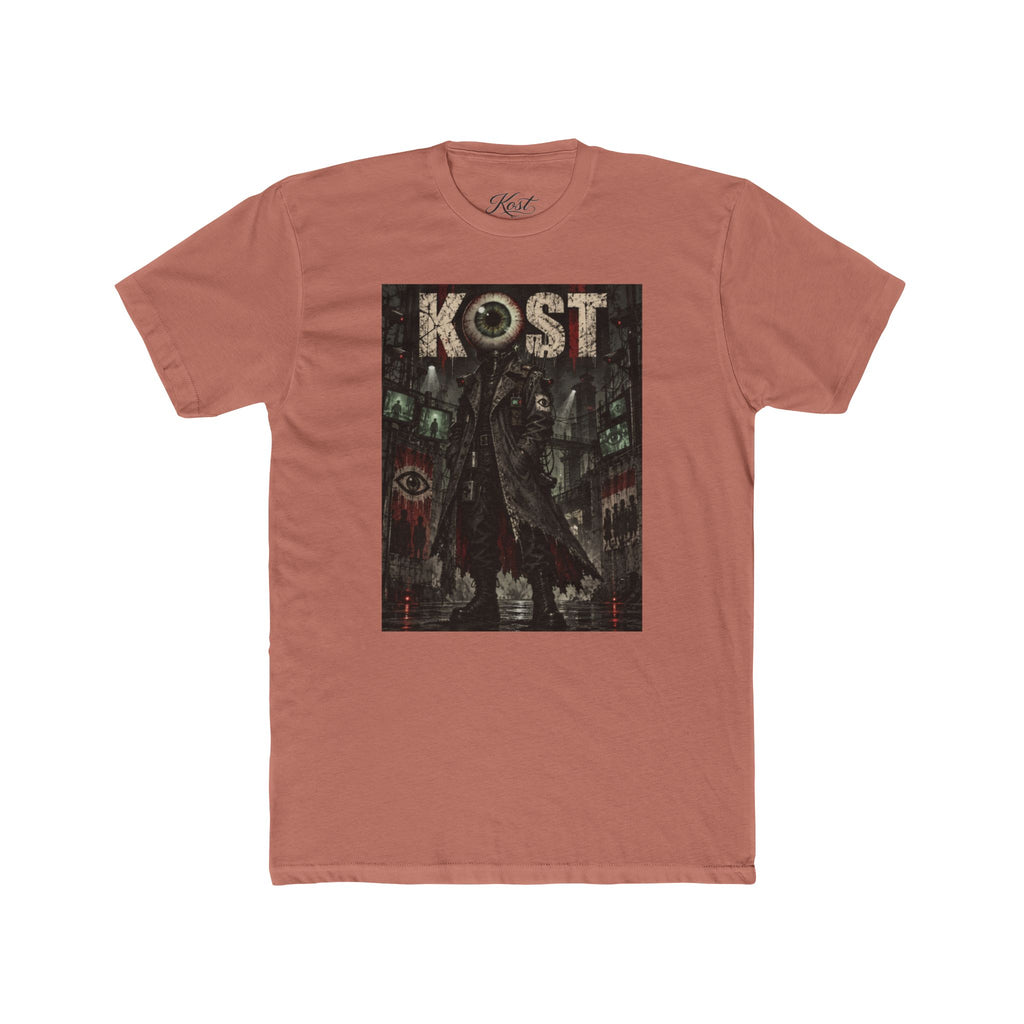KOST Gothic Black Art Tee — Dark Vintage Band-Style Graphic T-Shirt