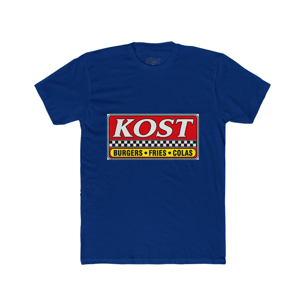 KOST Burgers • Fries • Colas Tee — Retro Diner Logo T-Shirt