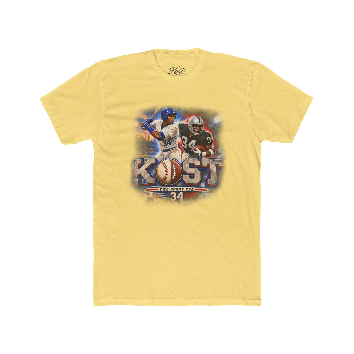 Kost Vintage Baseball & Football Collage Tee